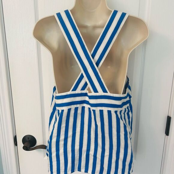 J.Crew Gorgeous Blue and White Striped Top! - Picture 4 of 5